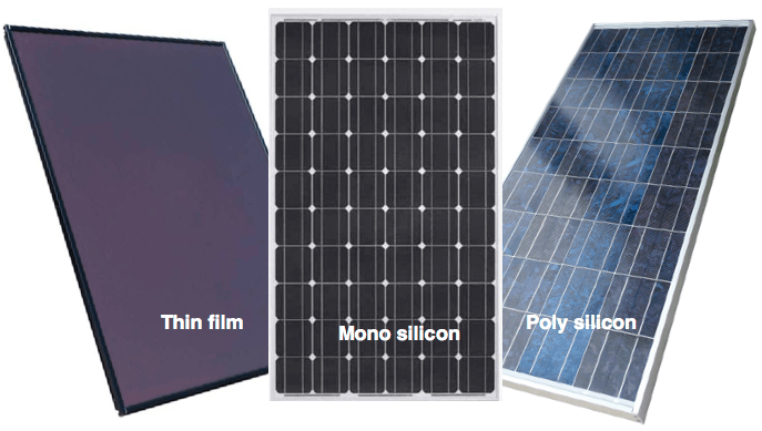 What solar panels are made of?