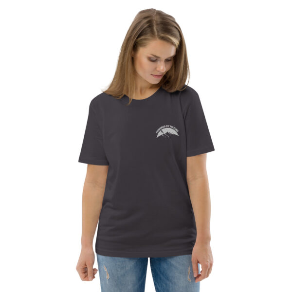 Unisex Eco-Friendly Powered By Nature Organic Cotton T-shirt Embroidery Design - Image 14