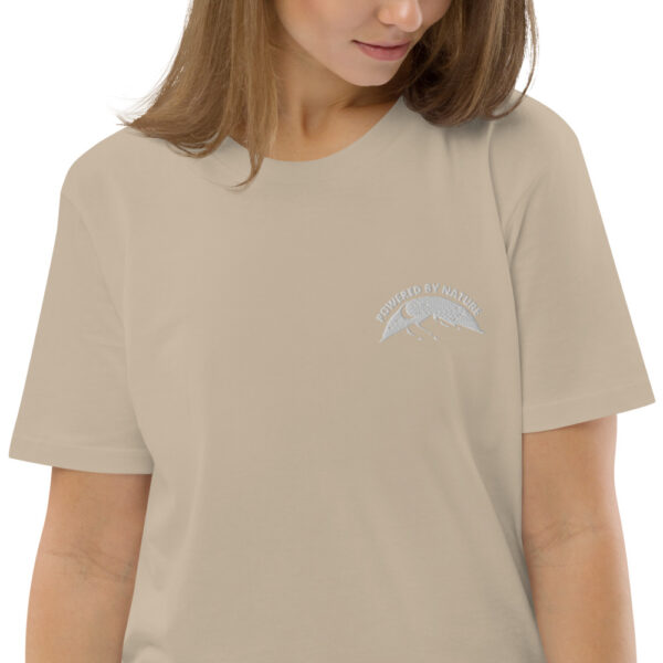 Unisex Eco-Friendly Powered By Nature Organic Cotton T-shirt Embroidery Design - Image 27