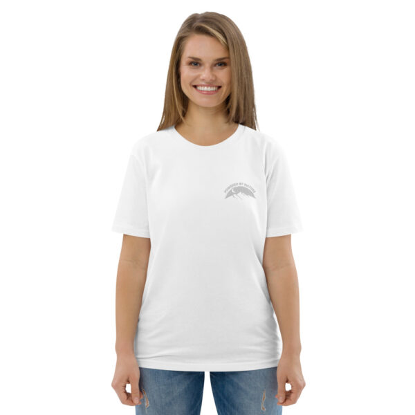 Unisex Eco-Friendly Powered By Nature Organic Cotton T-shirt Embroidery Design - Image 33