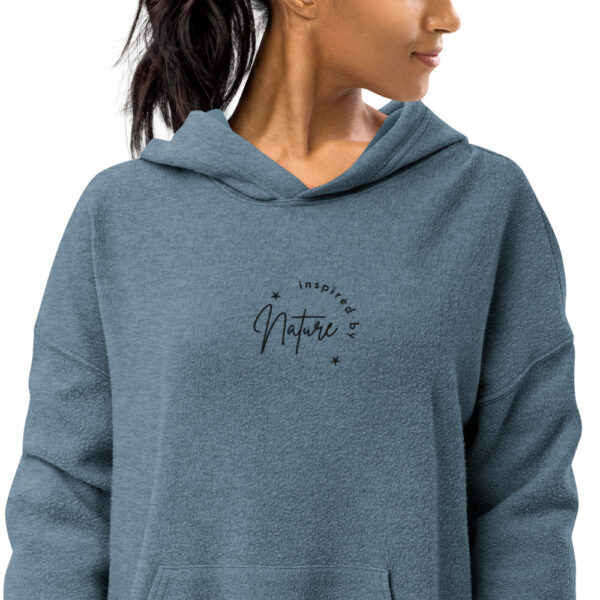 Inspired by Nature Embroidery Unisex Sueded Fleece Hoodie
