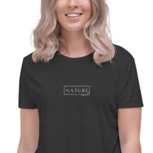 Nature Inspired Embroidery Crop Tee