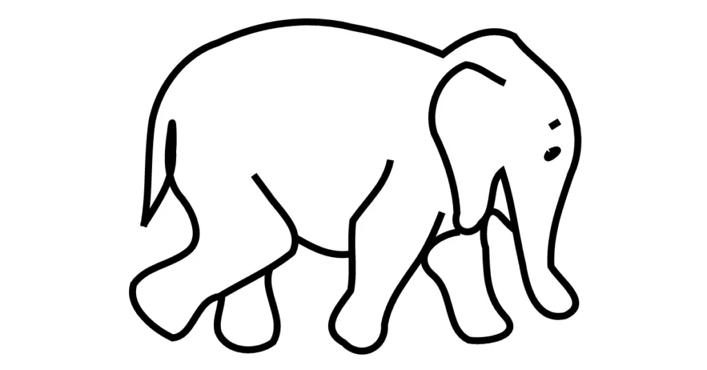 Coloring pages of elephants