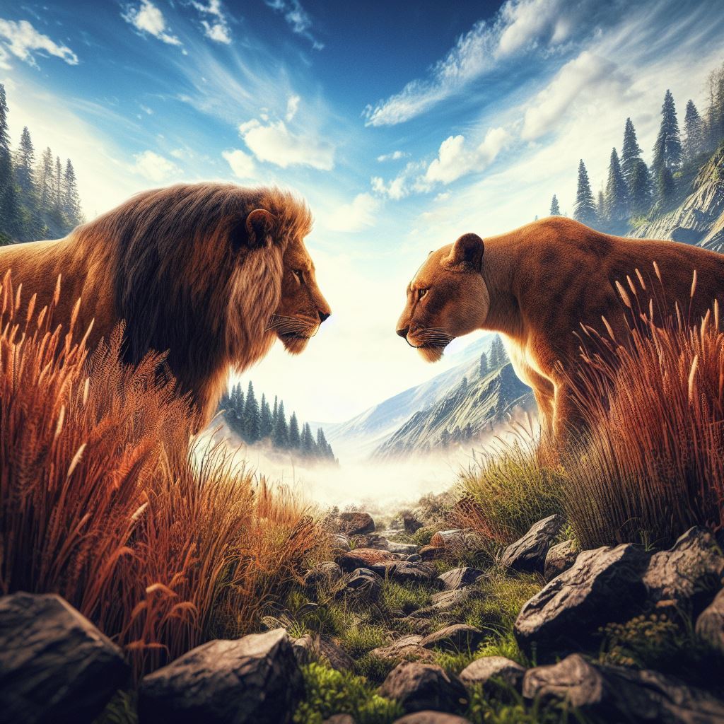 mountain lion vs lion