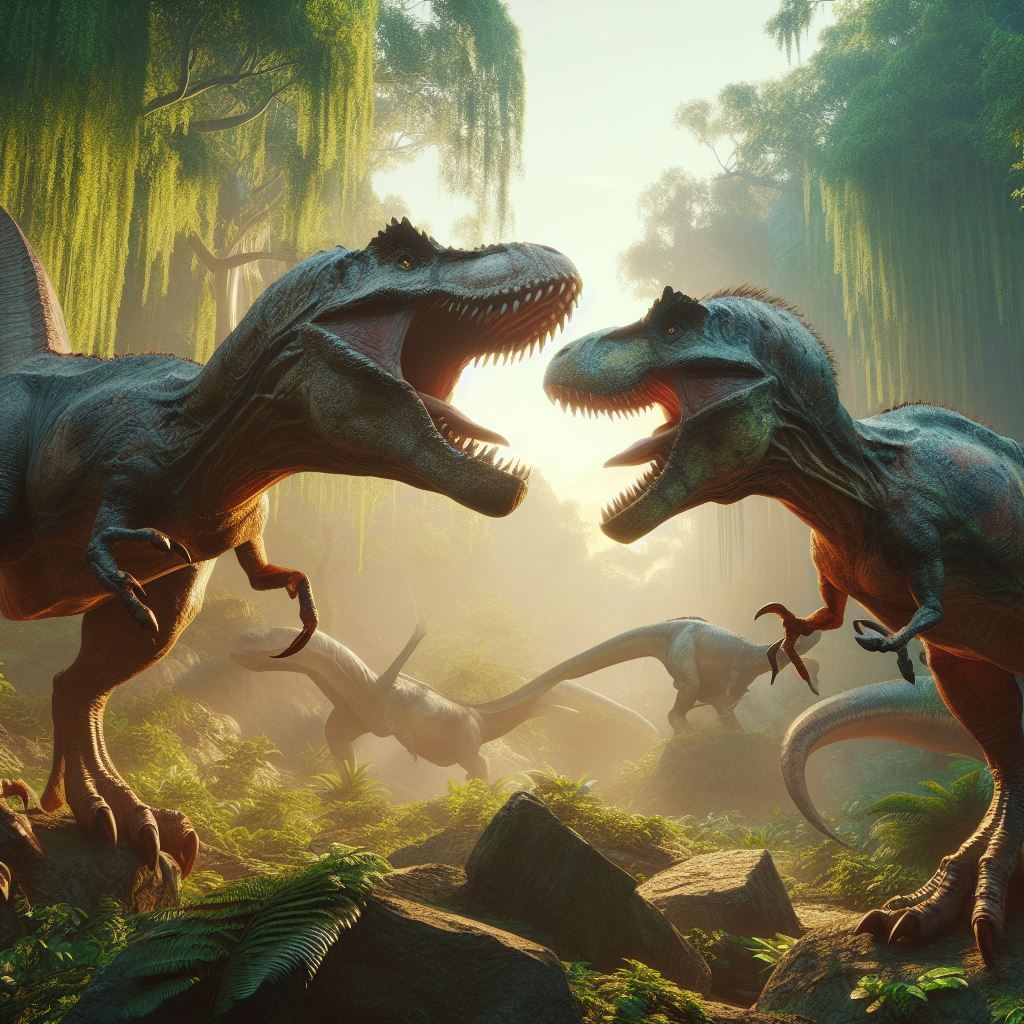 Giganotosaurus and T-Rex