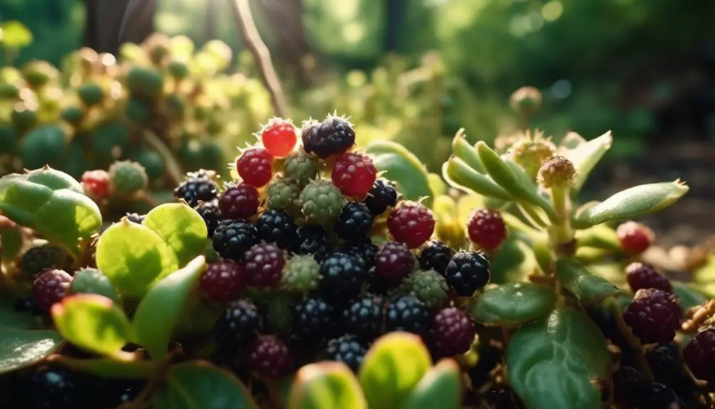 abundant and delicious blackberries