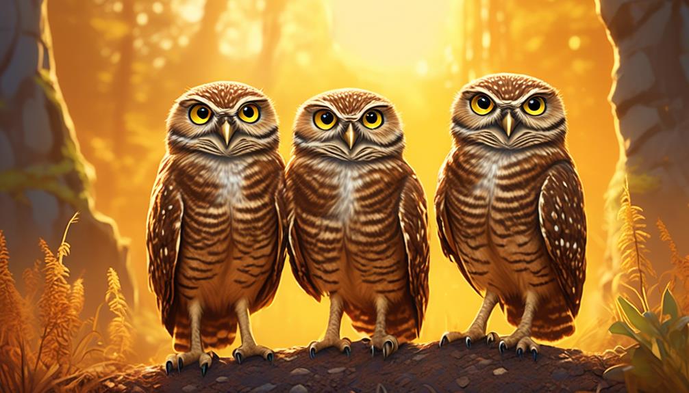 adorable burrowing owl species