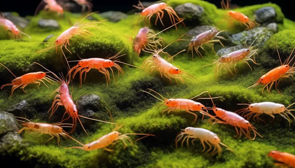 amano shrimp moss nibblers
