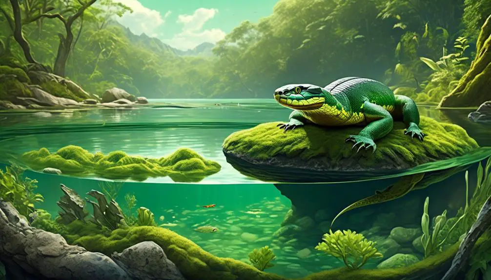 aquatic reptiles in freshwater
