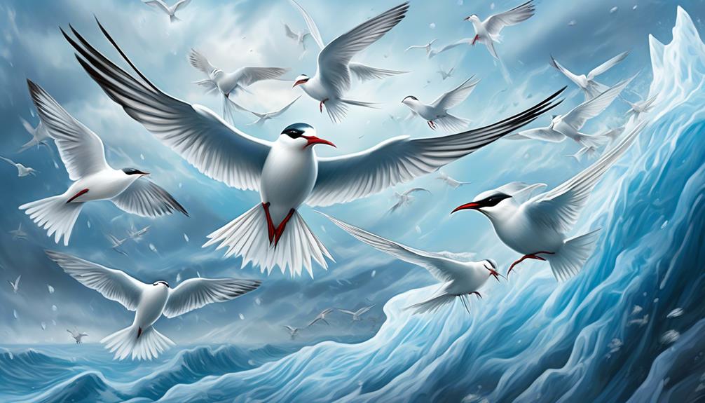 arctic terns energetic migratory birds