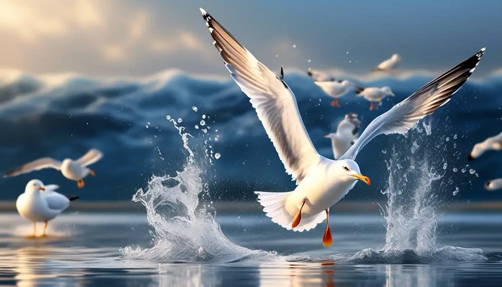 avian battle over water