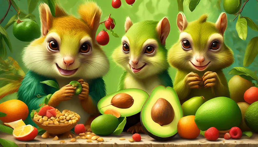 avocado eating animals common traits