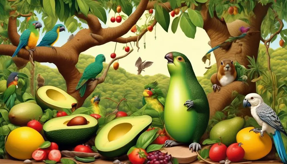 avocado eating animals identified