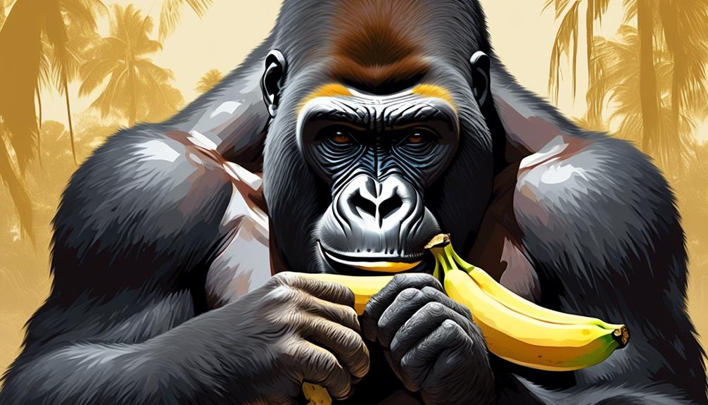 bananas as vital gorilla sustenance