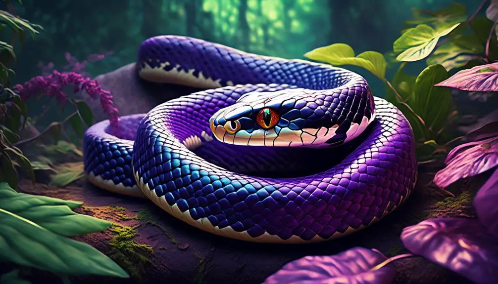 california kingsnake with purple coloration