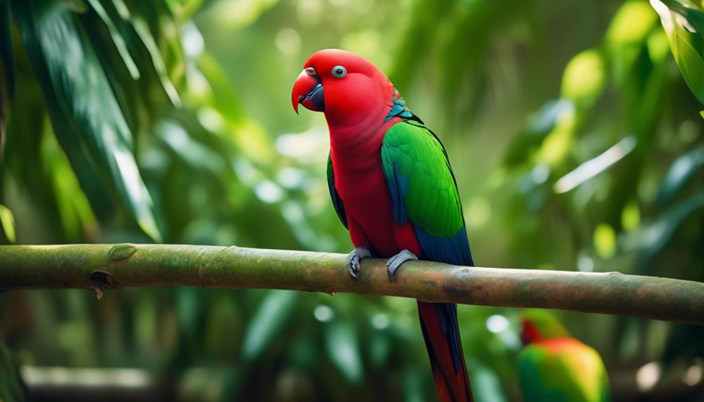 colorful and intelligent parrot