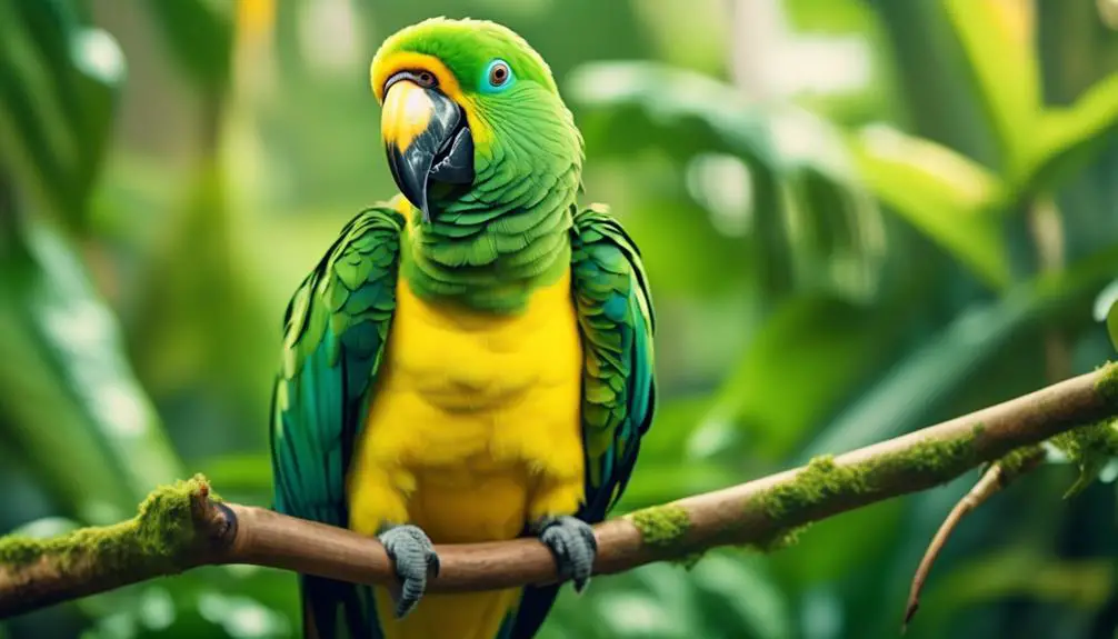 colorful parrot with distinctive nape