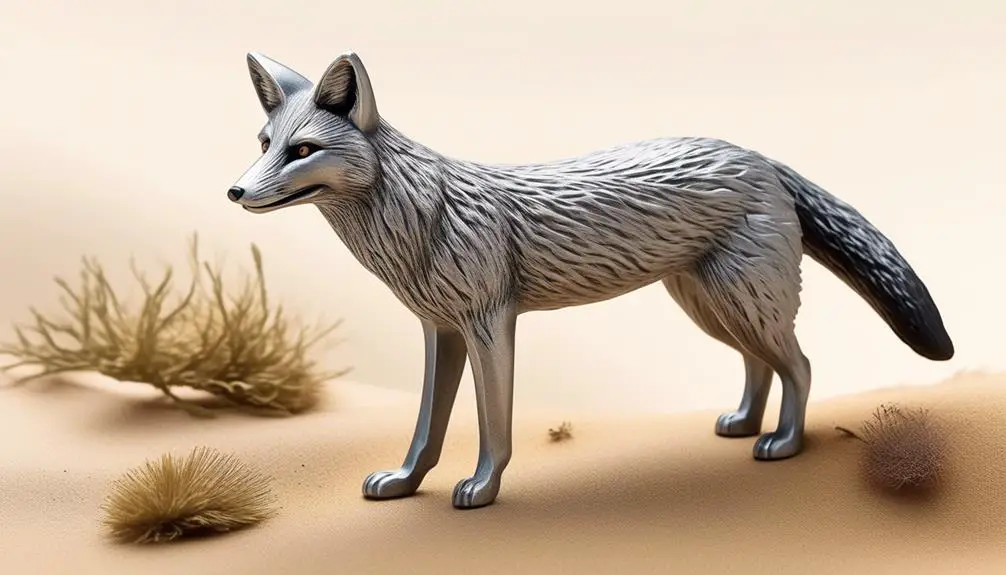 comparing gray fox and coyote