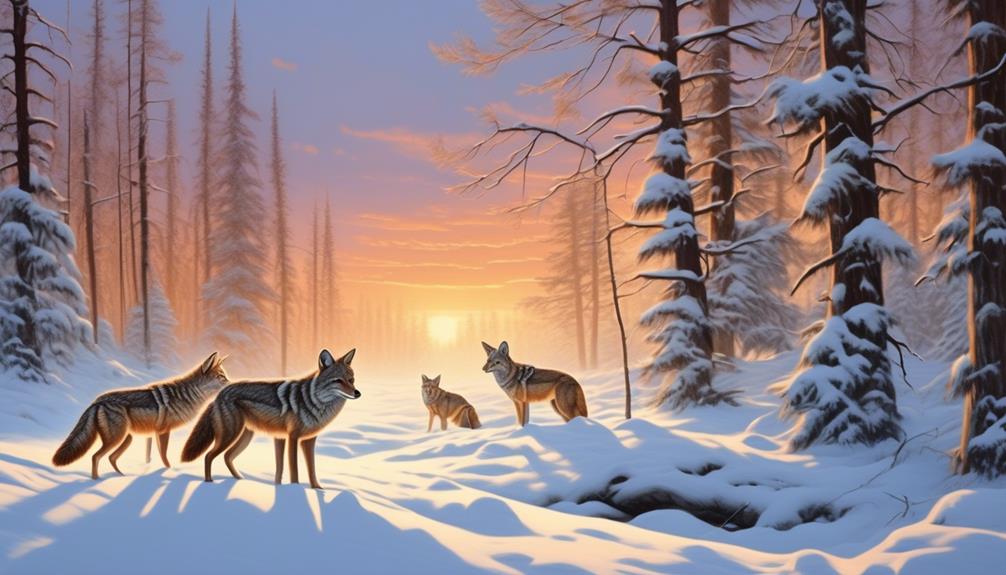 coyote winter habits clarified