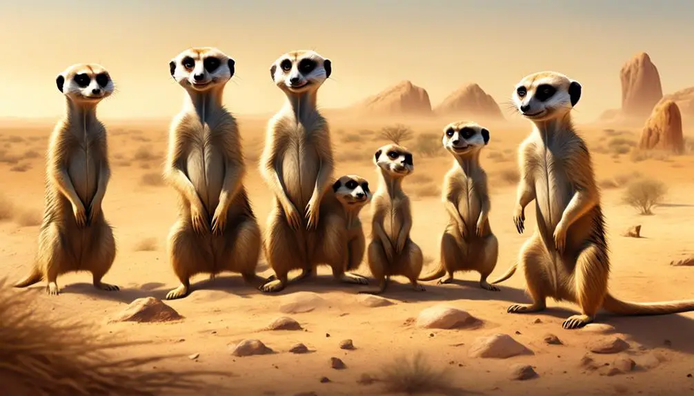 curious and social meerkats