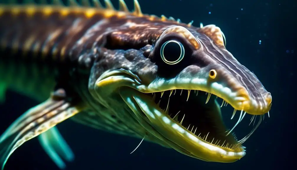 deep sea predator with fangs