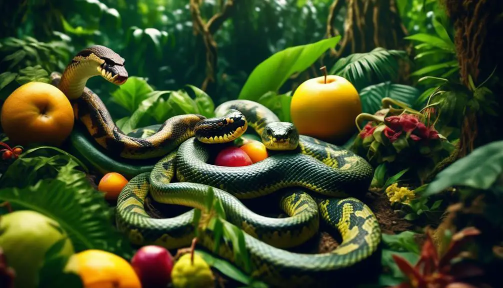diet with snake venom
