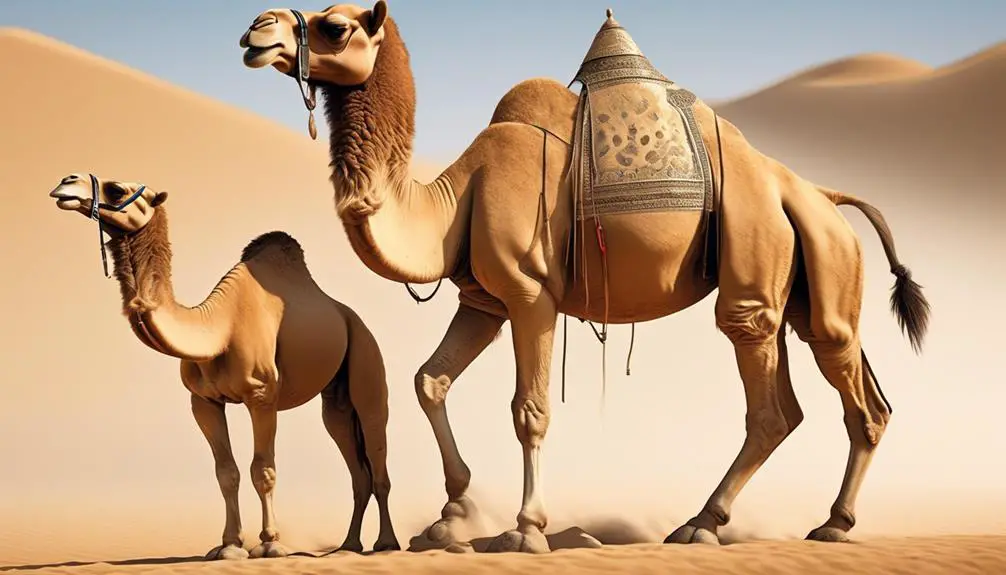 differences between camels and horses