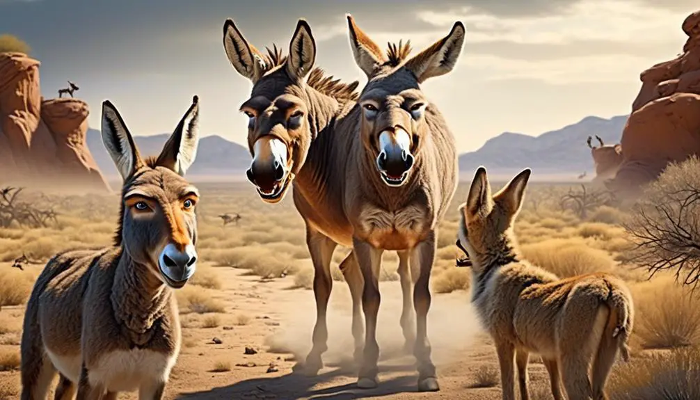 donkeys as predators coyote control