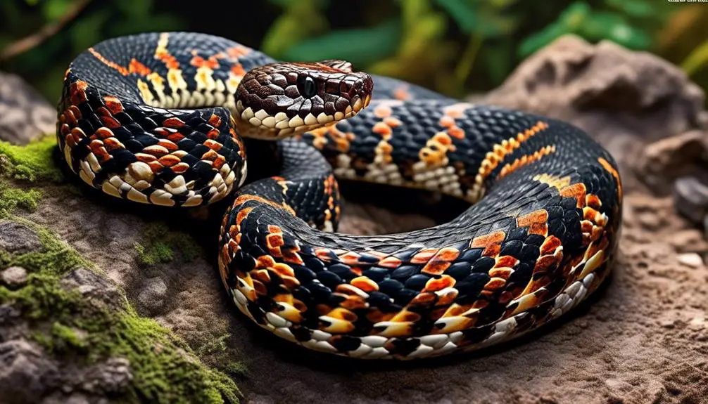 endangered rattlesnake with distinctive bands