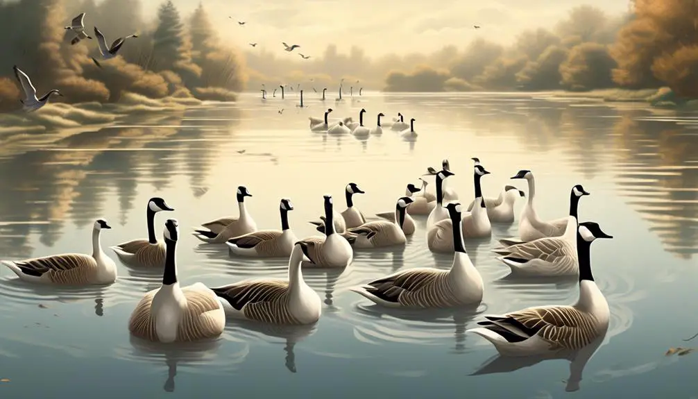 fascinating geese in formation
