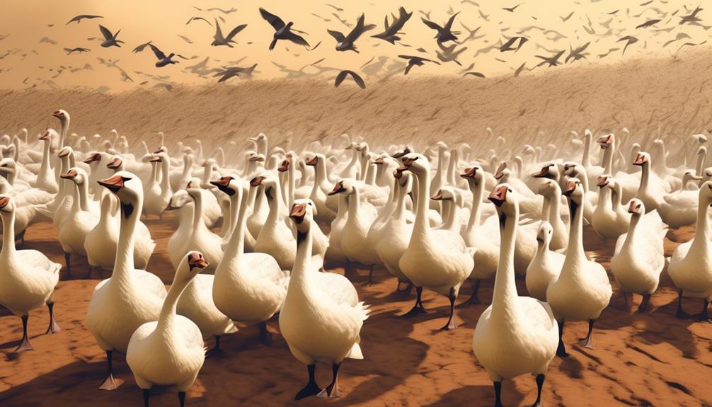 geese and land migration