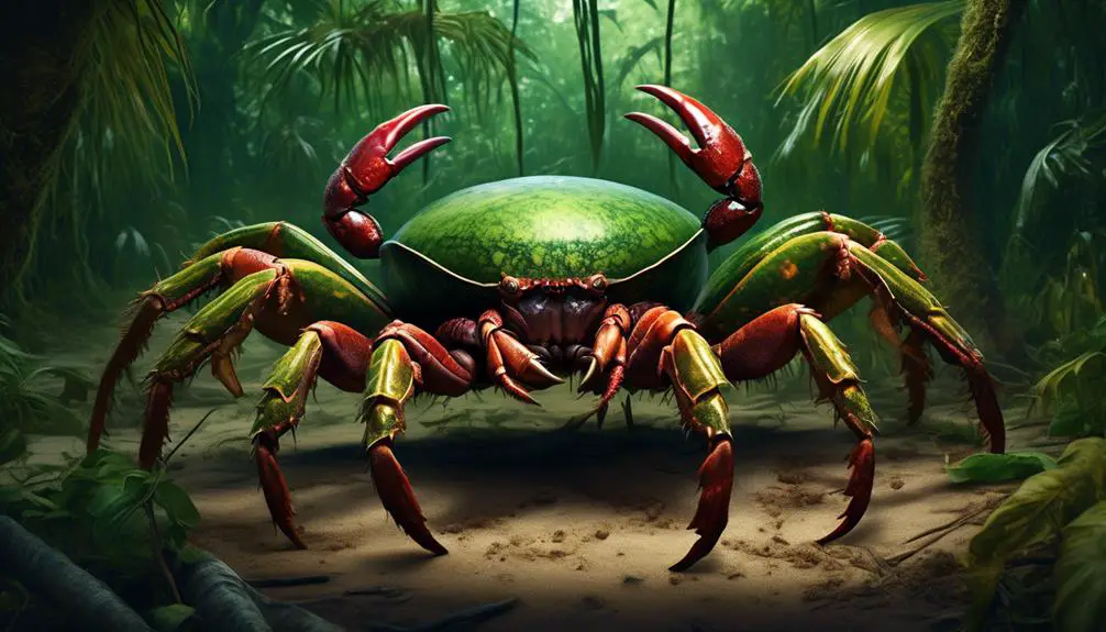 giant land dwelling crustaceans