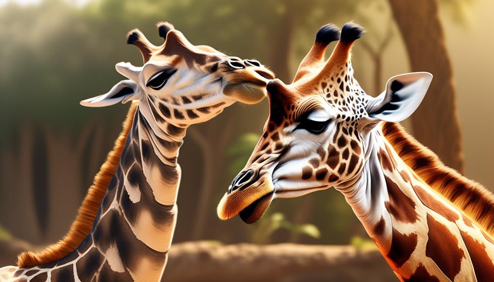 giraffes unique nose cleaning