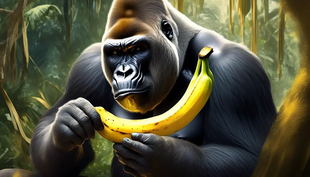 gorilla nutrition and banana peels