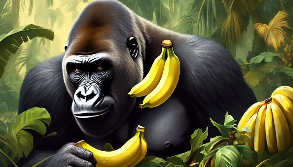 gorillas and their bananas