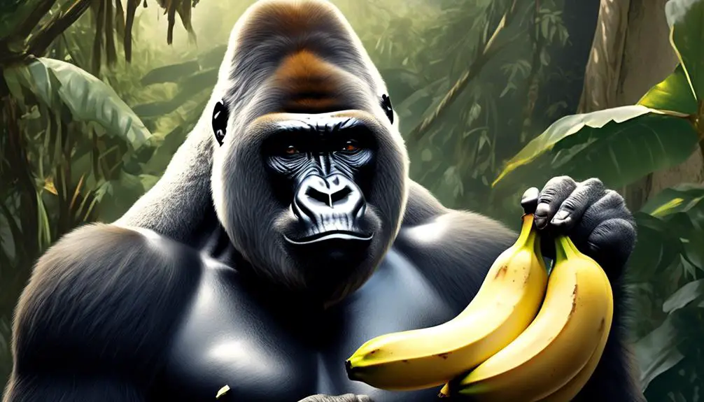 gorillas benefit from bananas