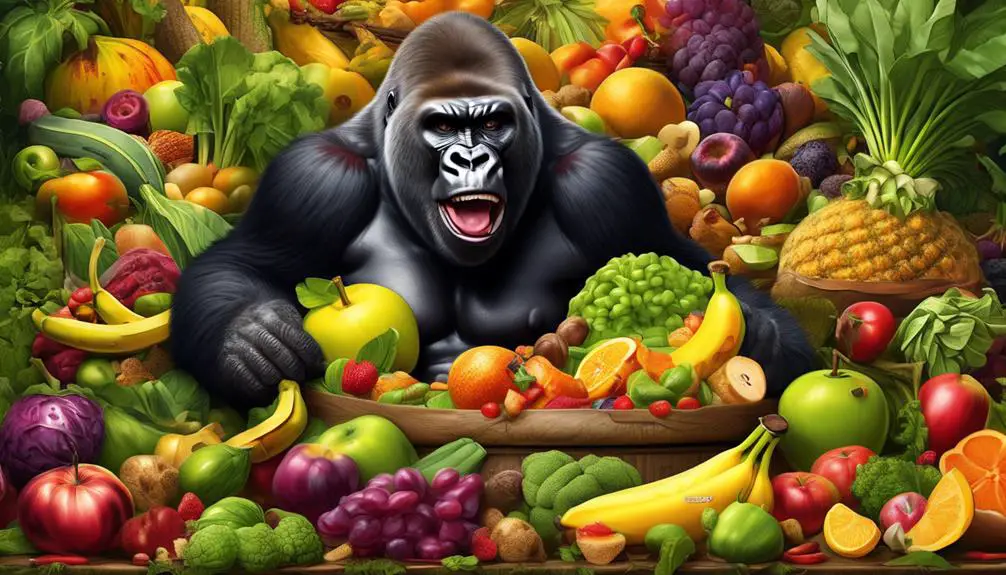 gorillas herbivores and vegetarian preference