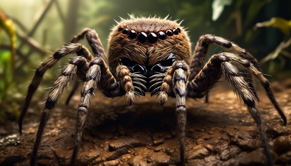hairy spider with eight legs