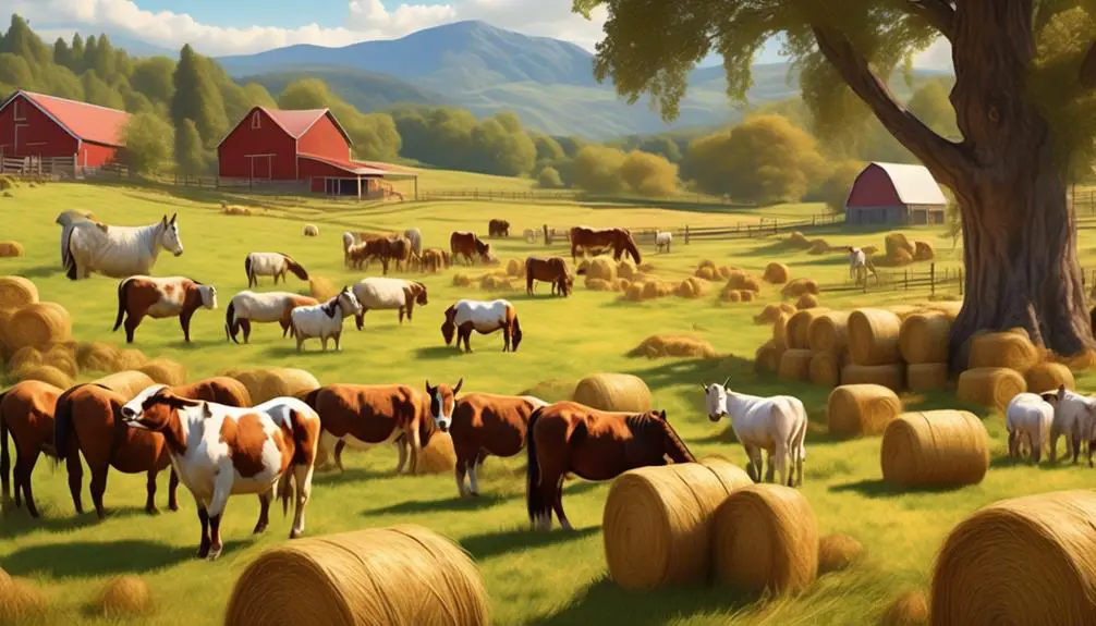 hay for livestock feed