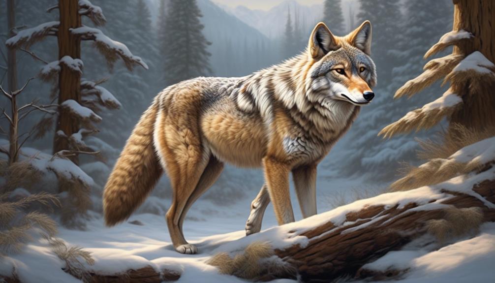 hybrid of coyote and wolf