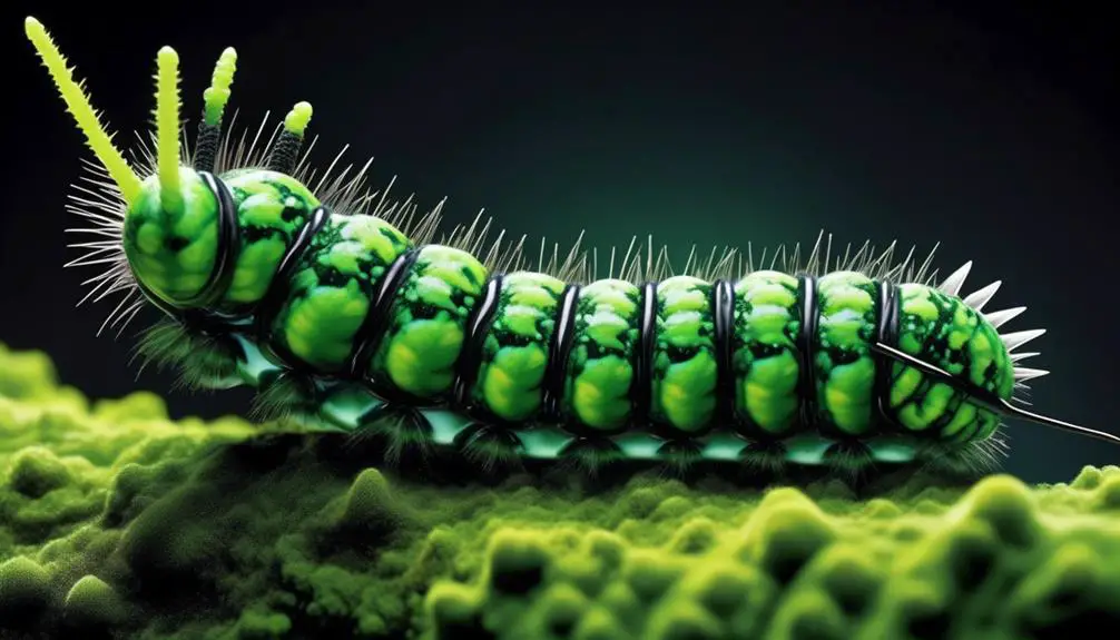 lethal caterpillar camouflage adaptation