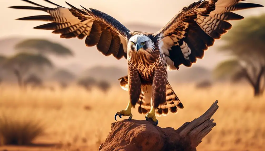 majestic african bird of prey