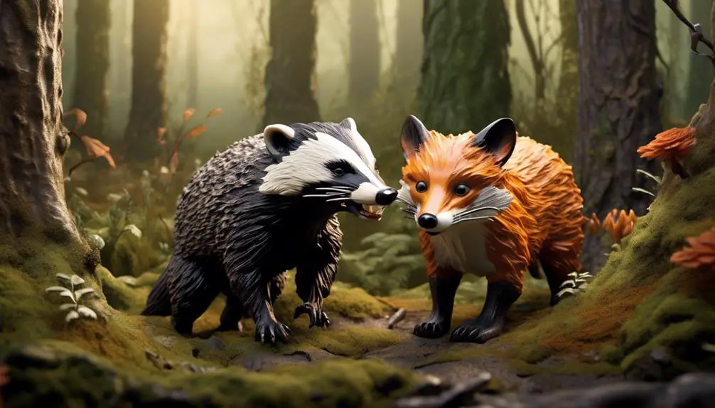 mustelid showdown badger vs fox