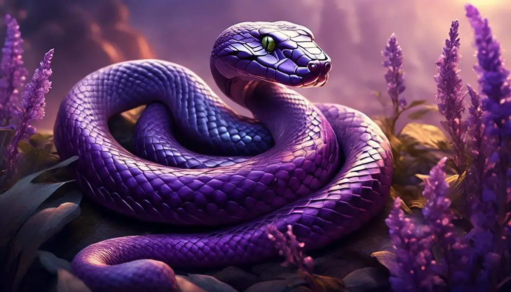 partial purple snakes observed
