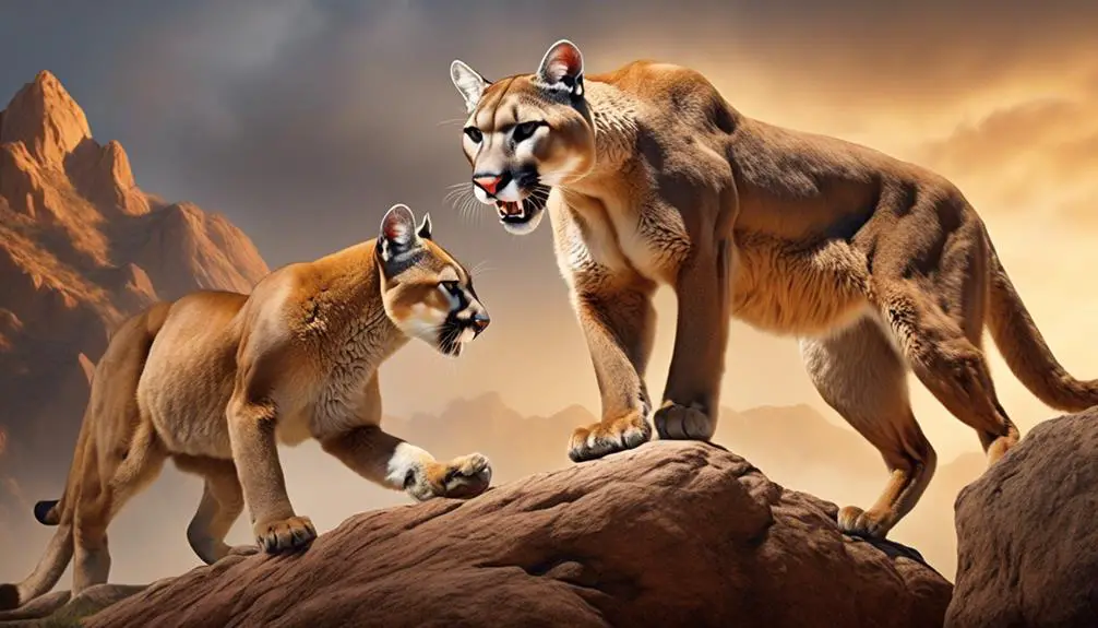 predator battle mountain lion vs coyote
