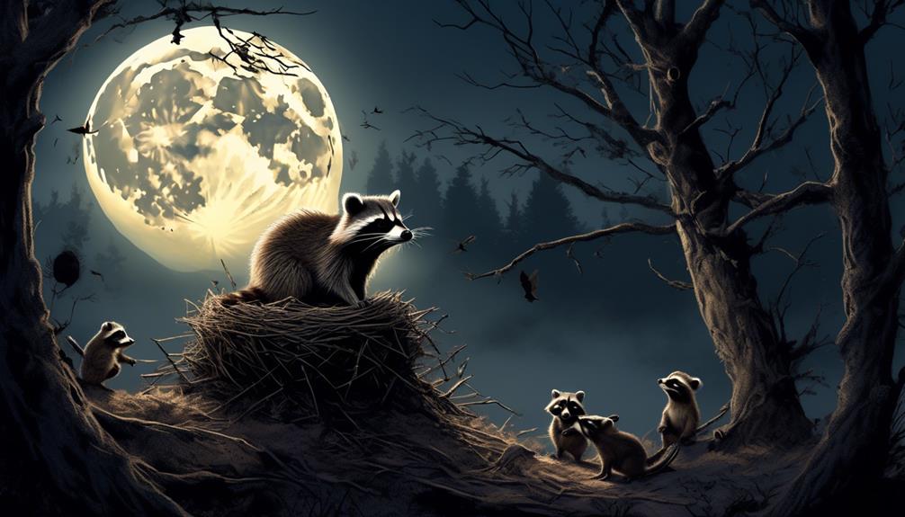 raccoon predation on nestlings
