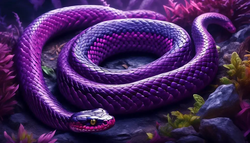 real purple snake species