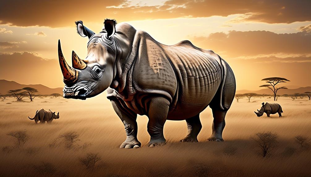rhino population declining worldwide