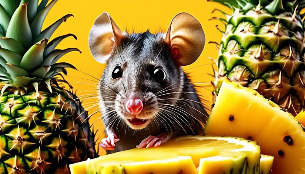 scientific study on rat behavior and pineapple consumption