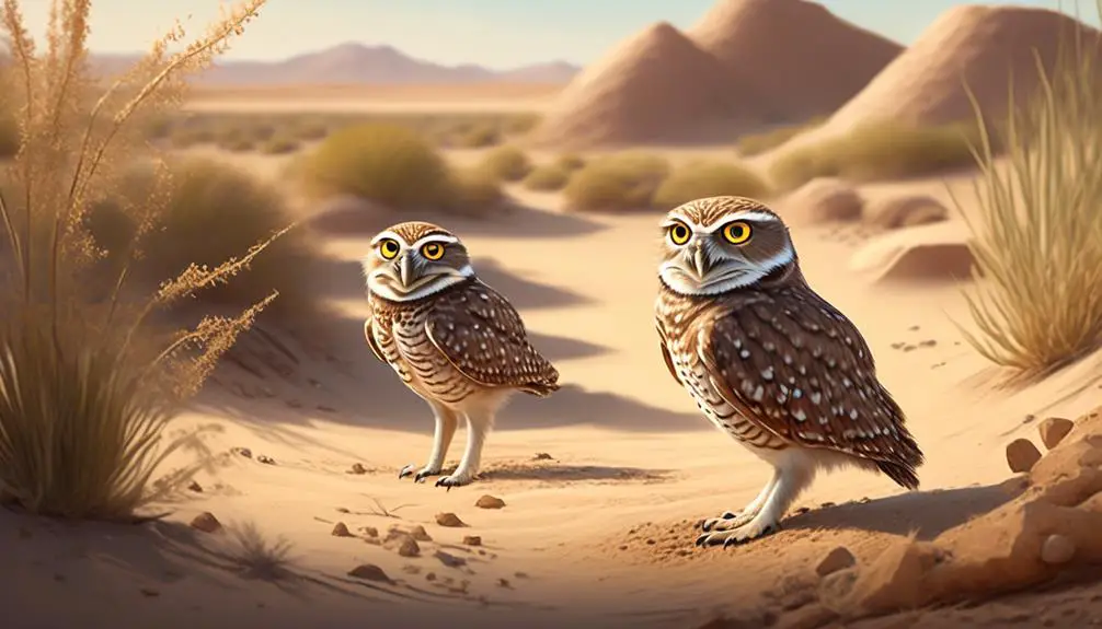 small burrowing owls